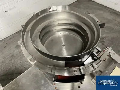 Unknown Table with Vibratory Bowl Feeders, Portable