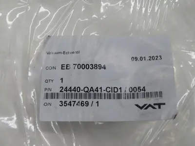 New | in-Stock VAKUUM-ECKVENTIL 24440-QA41-CIDI/0054 Valves/Fittings Texas US | Aucto #1307104