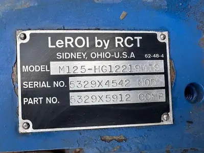 USED LEROI M-125-HG12219MIS
