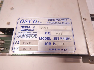 Used OSCO _UNKNOWN_ Temperature Controls | OCO Industrial #1615333