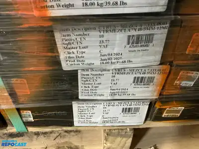 Pallet of Mixed Vinyl Flooring