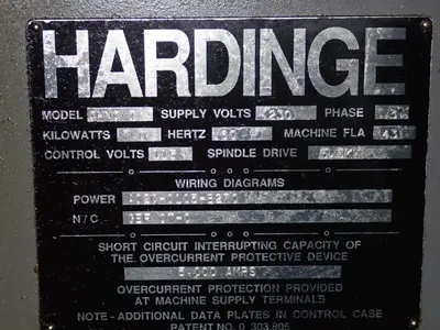 USED HARDINGE CHNCI