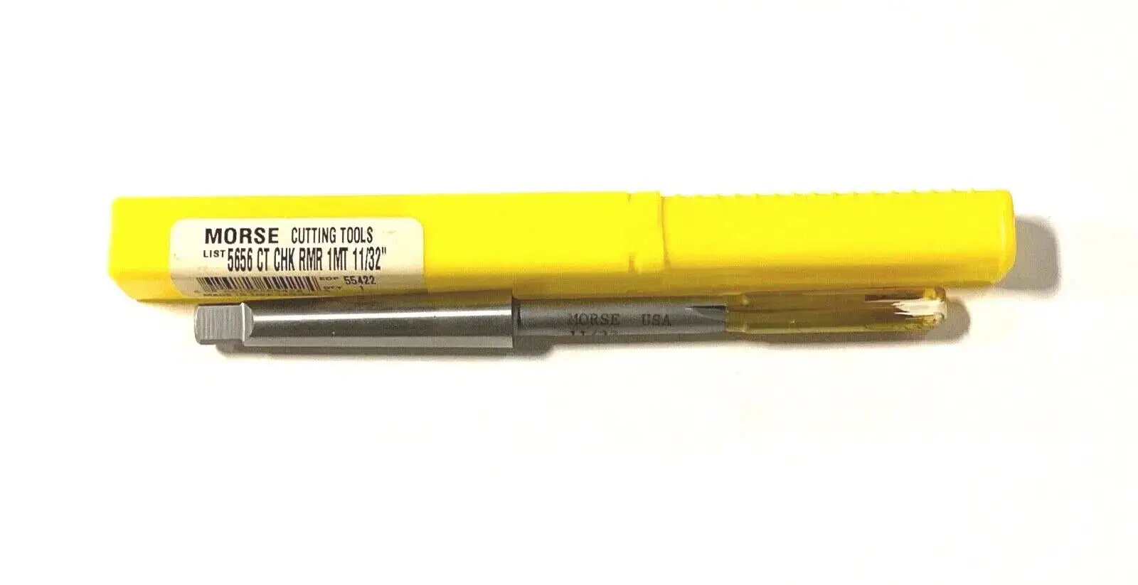Morse 11/32" Chucking Reamer Carbide Tipped Taper Shank 1MT USA Made 55422
