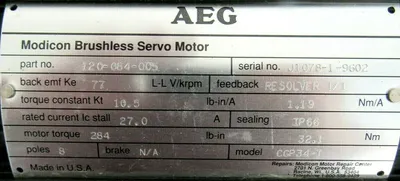 NEW MODICON 120-084-005 SERVO MOTOR CGP34-T 120084005