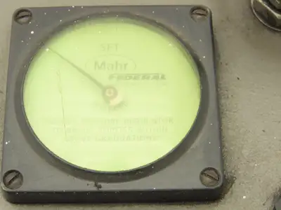 Mahr Federal D-1250 Dimensionair Air Gage 0-3" Dial 1250:1 .0001" Tooling