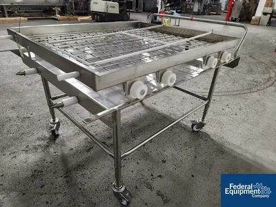 Unknown Stainless Steel Cart, with Roller Rack