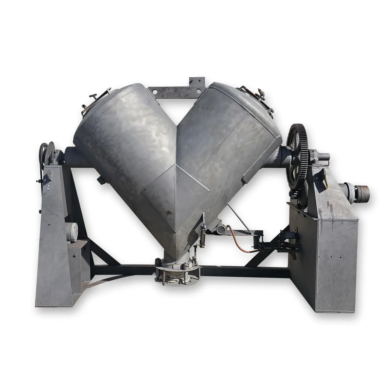 Used Stainless Steel V-Cone Mixer Blender Twin Shell w/ Intensifier - 30 Cu/Ft