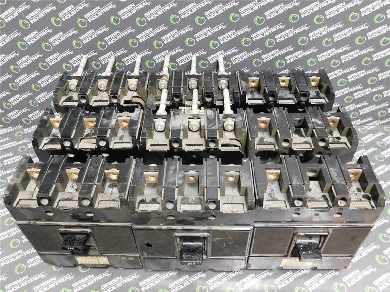 Lot of 9 Damaged Westinghouse F Frame Breaker J2225x2 J3200x3 J3150x4 Used