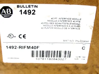 NEW ALLEN BRADLEY 1492-RIFM40F MODULE SERIES C 1492RIFM40F