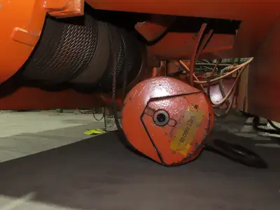 Cleveland Tramrail P&H 5 Ton Double Girder Underhung Bridge Crane Hoist 2-Speed