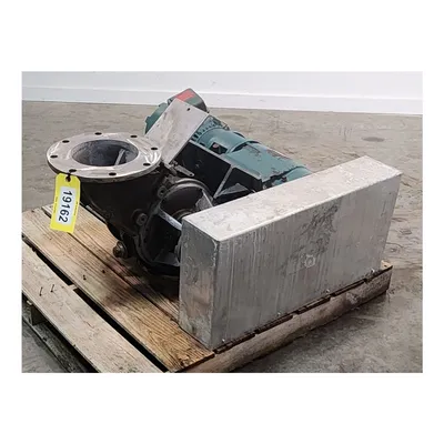 Used 8" dia. Side Entry Flo-tronics Stainless Steel Offset Rotary Feeder Airlock