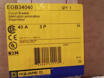 Used Square D Circuit Breaker Circuit Breakers US | Infinity wholesale & Supply LLC #1305725
