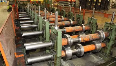 14 STAND X 2-1/4"/3" X 48" BRADBURY TELESCOPING SHAFT ROLLFORMER