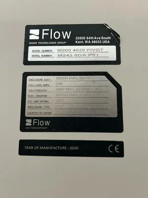 2020 FLOW MACH 200-4020 Waterjet Cutters | Kempler Machinery (11)