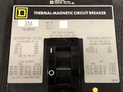 USED SQUARE D FAL36035