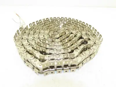 Tsubaki RS40 Chain Lambda Stainless Attachment 92" Long 1/2" Pitch 40 Size