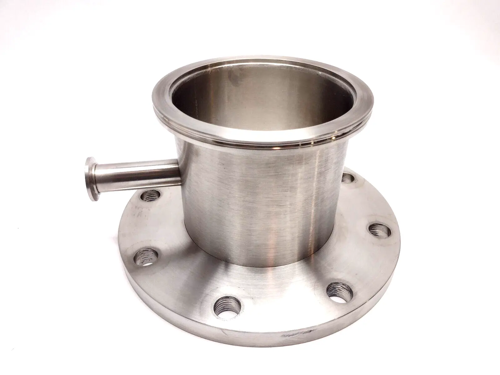 Vacuum Flange | 5-7/8" ID x 5-7/8" ID x 7/8" Stainless Steel - Used