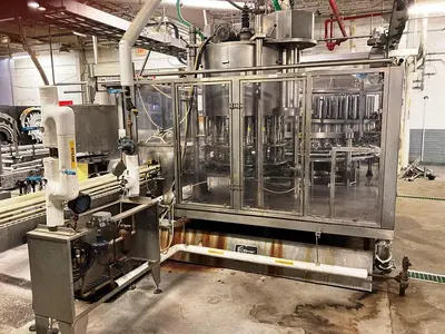 USED ELMAR MODEL RPE-36/16 MONOBLOCK FILLER/CAPPER ELMAR MODEL RPE-36/16 MONOBLOCK FILLER/CAPPER