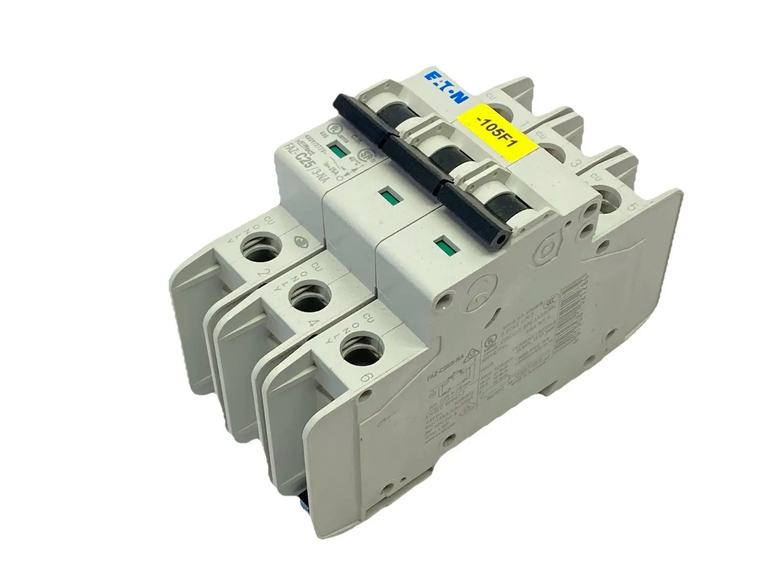 FAZ-C25/3-NA | Eaton  Miniature Circuit Breaker 3P 25A 277/480V - Used