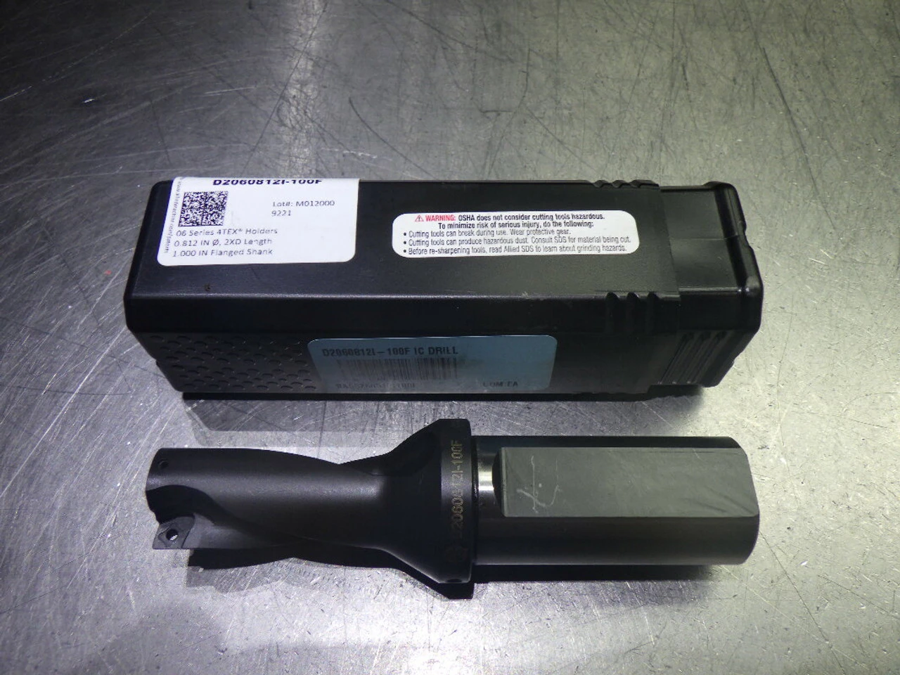 AMEC 4TEX 06 Series .812" Coolant Thru Drill 1" Shank D2060812I-100F (LOC1153A)