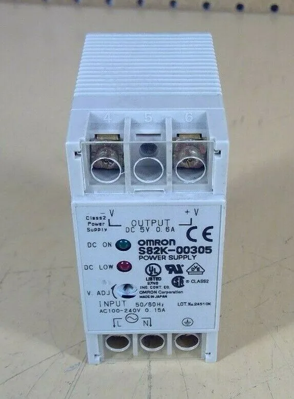 Omron S82K-00305 Power Supply 4H