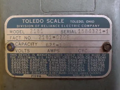 USED TOLEDO 2181