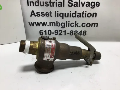 Kunkle 6010 E1 3/4″ Brass Safety Pressure Relief Pop off Valve 100 PSI Set