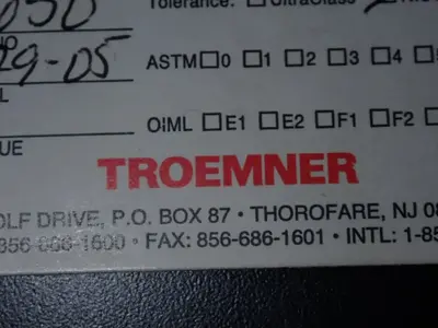 Troemner Calibtration Weight Set