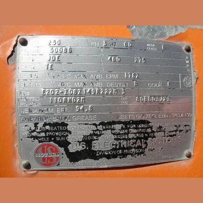 US Electric 250 hp Electric Motor