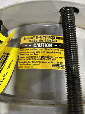 Dresser 0711-9390-251 711 Restraining Line Cap 8.625” O.D. Steel Poly