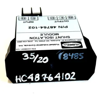 NEW HUBBELL 48764-102 SHUNT ISOLATIOIN MODULE 48764102