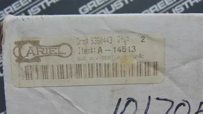 Qty. 2 Ariel A-14513 Compressor Suction Seat SUC VLV SEAT, 80CDX, PRC New NIB