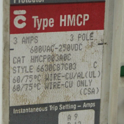 Used Westinghouse HMCP003A0C Circuit Breakers California US | Davliegogo LLC #1705237