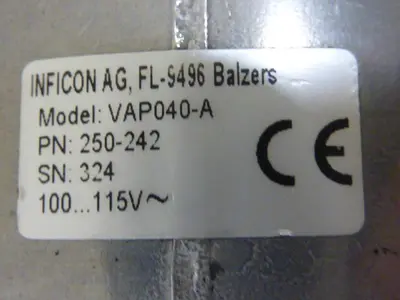 USED INFICON VAP040-A