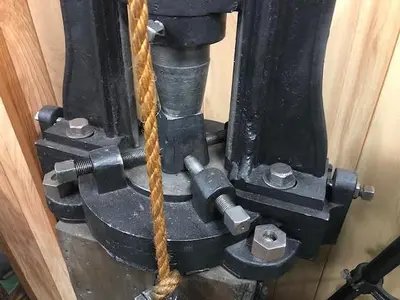 5350-385 Antique Rare Foot Drop Hammer Press Circa 1890 MFG. by Blundell & Co.