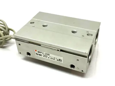 MHF2-20D | SMC  Low-Profile Pneumatic Gripper 2-Block 0.1~0.7MPa Press - Used