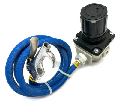 AR50K-N06-Z | SMC  Regulator 7-125psi w/ Coilhose 54" Safety Blow Gun - Used
