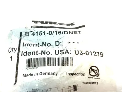 New | in-Stock Turck DeviceNet Field Wireable Connector 7/8" Electrical Fittings Michigan US | Maverick Industrial Sales #1400796