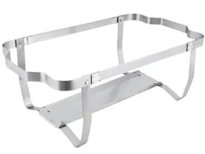 8 Qt. Full Size Stainless Steel Chafer with Folding Frame