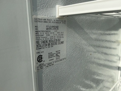 Used ELECTROLUX FFU14M5HWD Freezers Michigan US | Miedema Asset Management Group #1761089