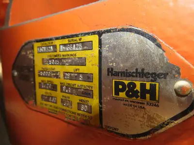Cleveland Tramrail P&H 4 Ton Single Girder Underhung Bridge Crane 45' 10" Span