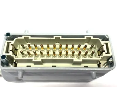 USED ILME CABLE HOOD, TYPE C, 4-PEGS W/ 24-PIN MALE INSERT