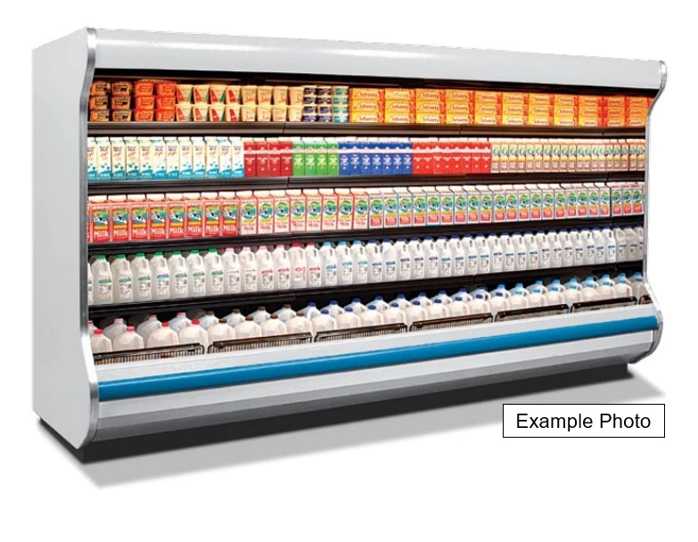 129-0092 Hussmann D5NX6LEP 6’ Remote Dairy/Deli Refrigerated Display Cooler Case