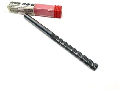 USED ACCUPRO SQUARE END MILL: 3/8" DIA, 3" LOC, 4 FLUTE, SOLID CARBIDE