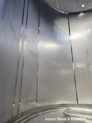 Used 5,000 Gallon Stainless Steel Tank – Sanitary Food Grade Vessel with Coil Heating & Cooling