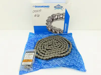 Diamond X-1233-010 Roller Chain #60 Riveted 10' Single Strand