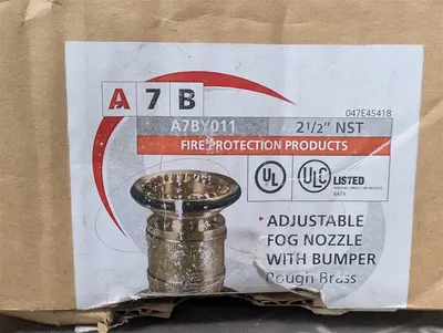 Giacomini A7BY011 Rough Brass Adjustable Fog Nozzle with Bumper 2-1/2" NST New NIB