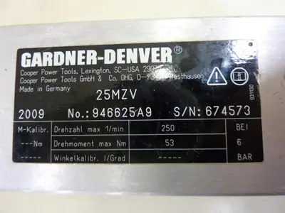 Used GARDNER DENVER 25MZV Cylinders Michigan US | Ideal Machinery #1250247
