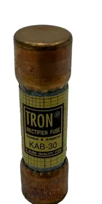 NEW BOX OF 10 NEW BUSSMANN TRON KAB-30 FUSES KAB30