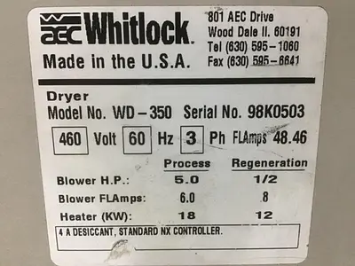 USED AEC WHITLOCK WD-350